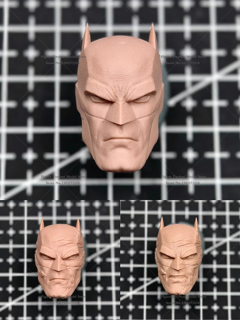 Фото Фигурка-аксессуар Akham Knight Hush Bat Hero, масштаб 1/12, неокрашенная белая модель головы солдата для 6-дюймовых фигурок Mezco и 7-дюймовых фигурок McFarlane №3