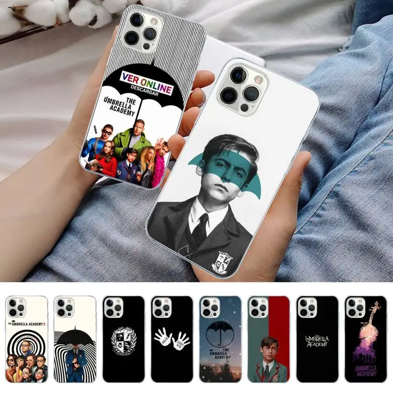 

umbrella academy Phone Case for iPhone 11 12 13 Mini Pro Max 8 7 6 6S Plus X 5 S SE 2020 XR XS 10 case