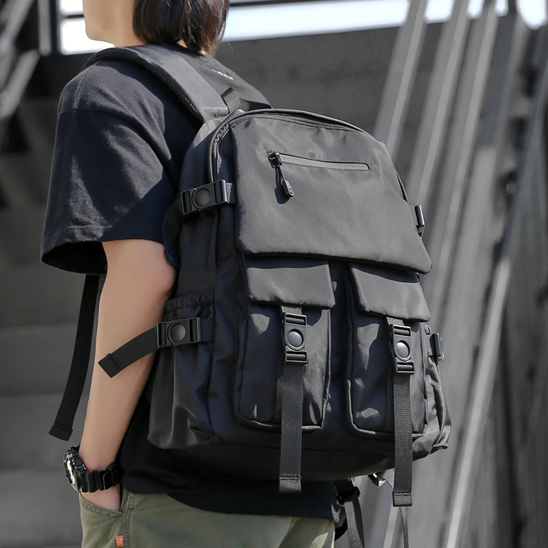 

15.6 For Men Business Oxford Capacity Inches Casual Travel Bags Backpack Large Waterproof Laptop Light Student Mochila Zipper