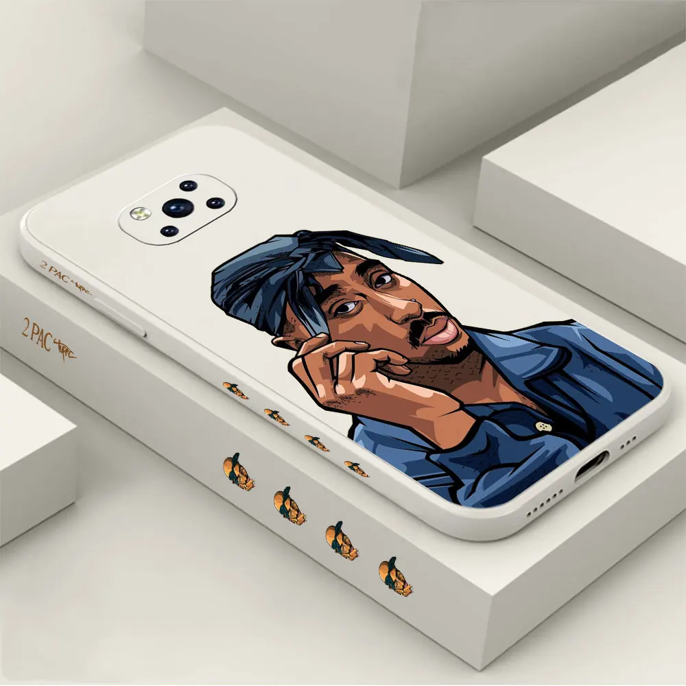 

Rapper 2pac Singer Tupac Phone Case For Xiaomi POCO M5 X5 F5 M4 M3 F4 F3 X4 X3 NFC GT PRO MIX 4 3 2 2S 5G Liquid Silicone Cover