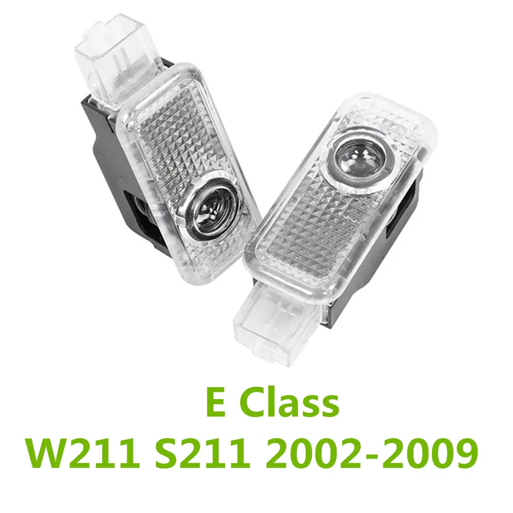

2 шт. для Mercedes Benz E Class W211 S211 2002-2009 2008 2007 светодиодный проектор двери автомобиля приветственный теневой свет аксессуары