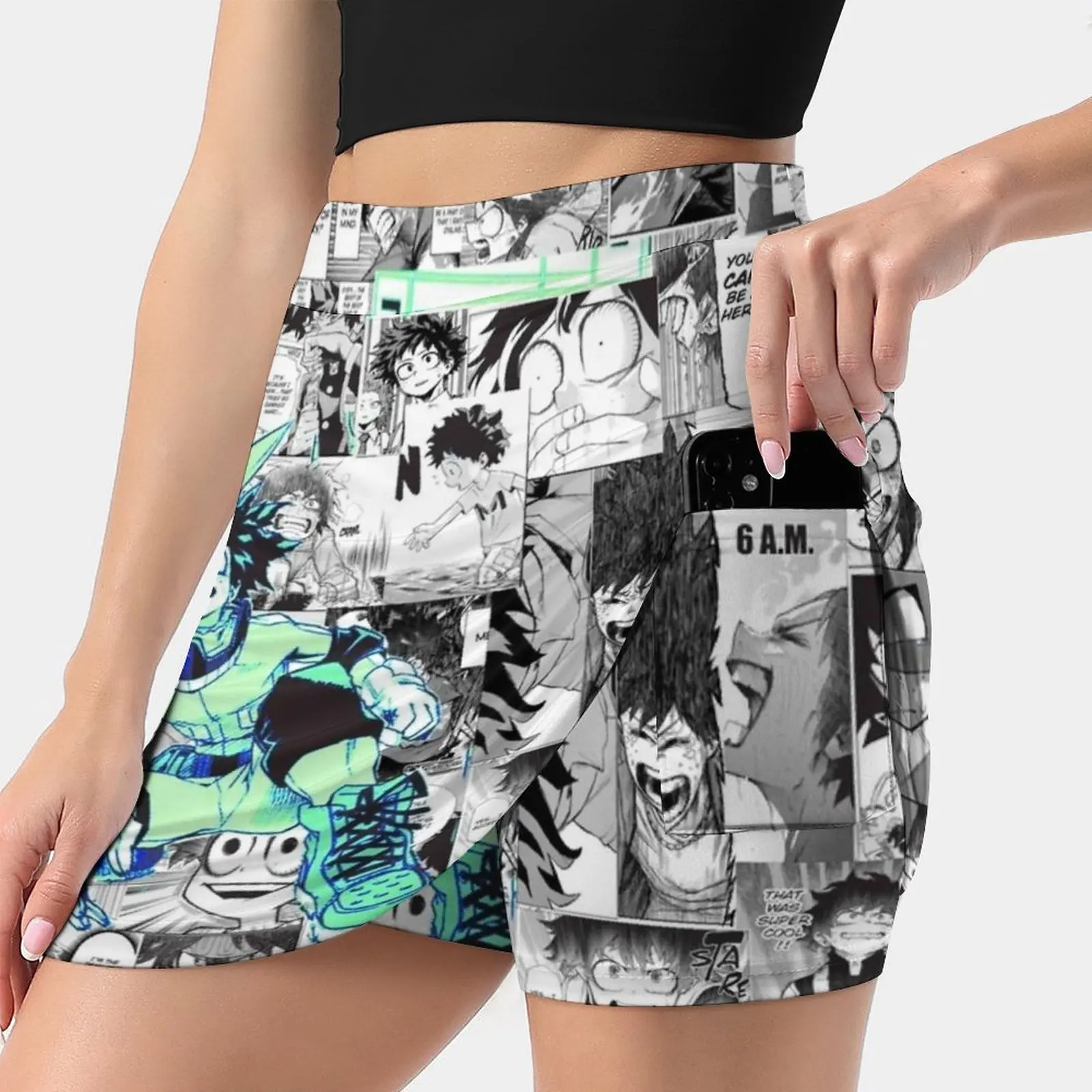 

Deku, который отдал его всем! Корейская модная юбка, летние юбки для женщин, светильник кие брючные юбки Deku Izuku Midoriya