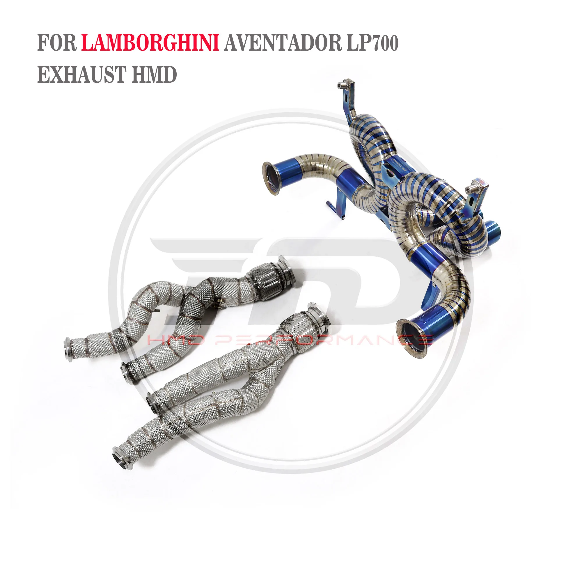 Выхлопная труба HMD из титанового сплава с клапаном подходит для модификации