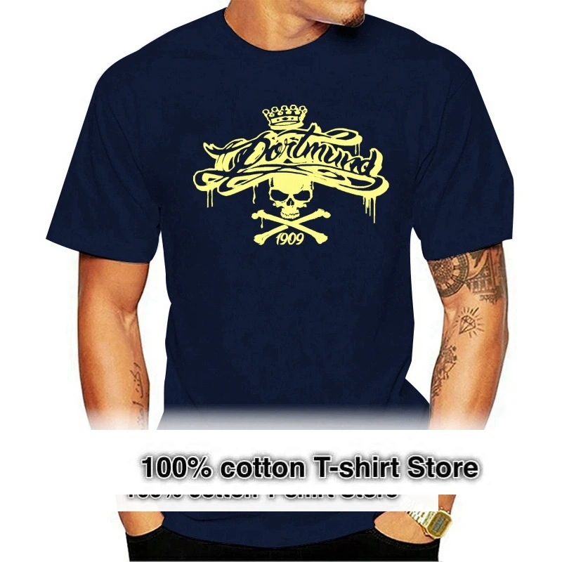 

2021 New Summer Dortmund Ultras Shirt Men Hot Sale T-Shirt Fashion T Shirt Tattoo Style Hooligans
