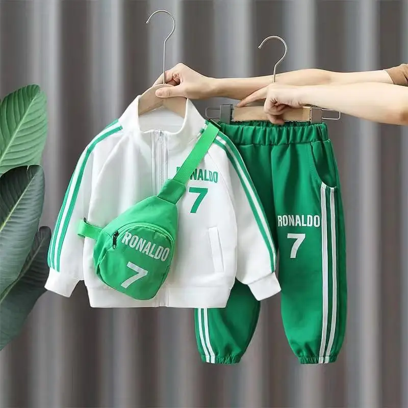 

Kids Boys Spring Suit Childrens Fashionable Sports Set 2023 Spring And Autumn New Baby Casual Campus Two Piece Set Kids Outfits