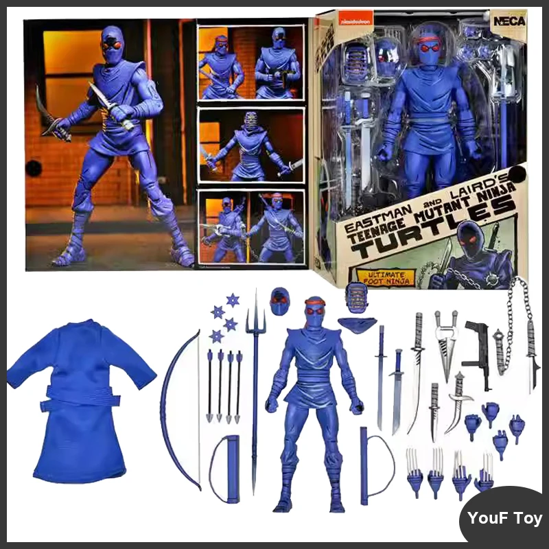 

Original 7-Inch Neca 54328 Teenage Mutant Ninja Turtles (Mirage Comics) - Ultimate Foot Ninja Action Figure Model Movable Toy