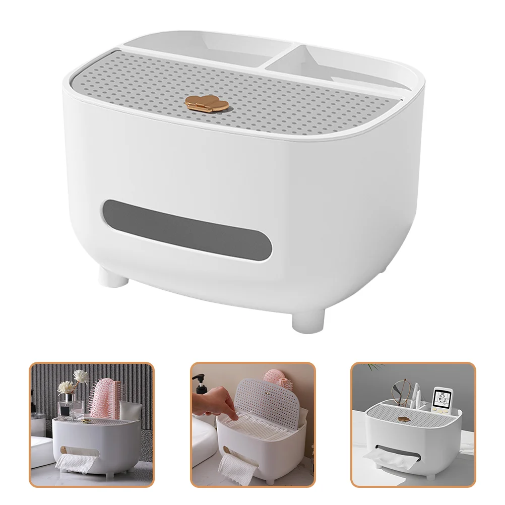 

Multi-functional Storage Organizer Practical Tissue Box Remote Controller Box