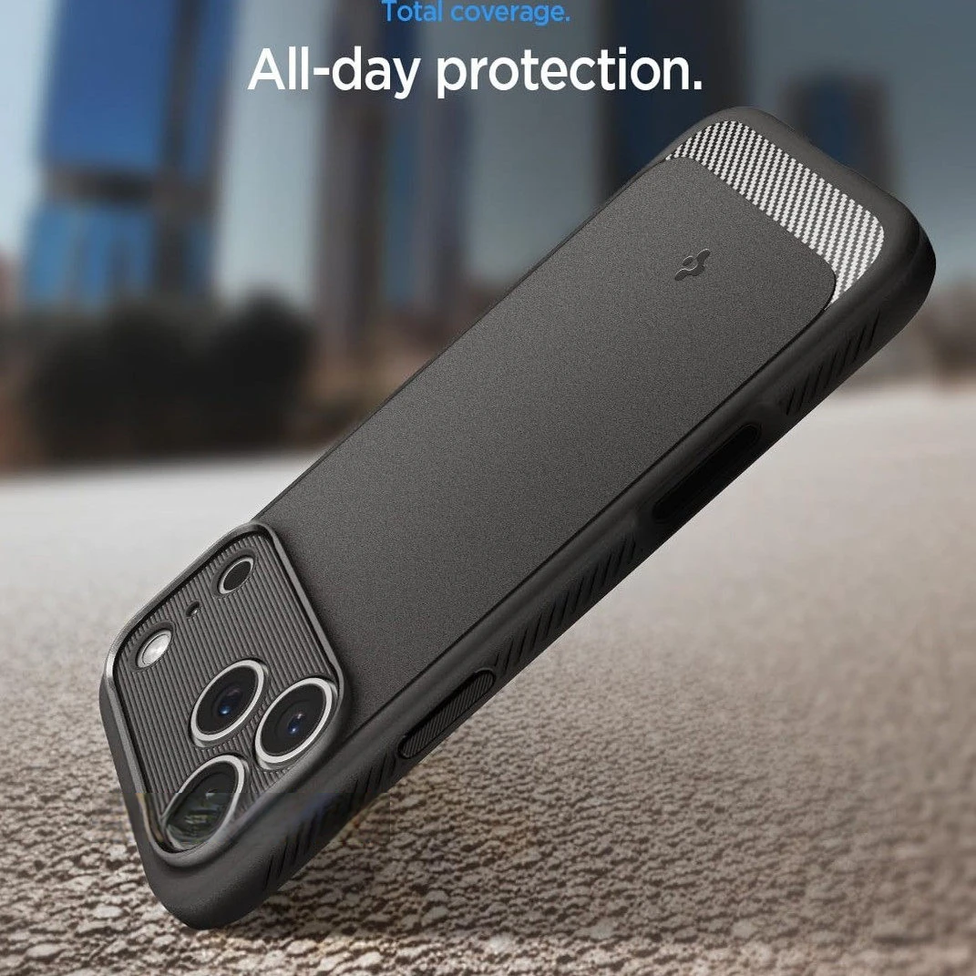 Чехол Spigen для 17Pro Max, полностью закрывающий, противоударный, из мягкого силикона TPU, с магнитной фиксацией MagSafe (art.: 3920da9b0a641) - 3920da9b0a641