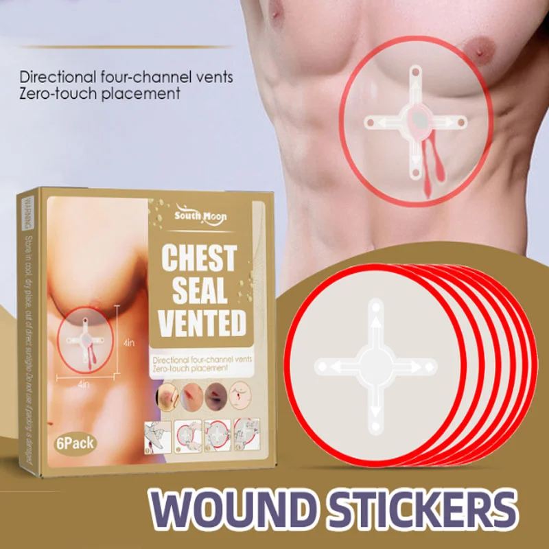 

6 шт., медицинские пластыри для оказания первой помощи