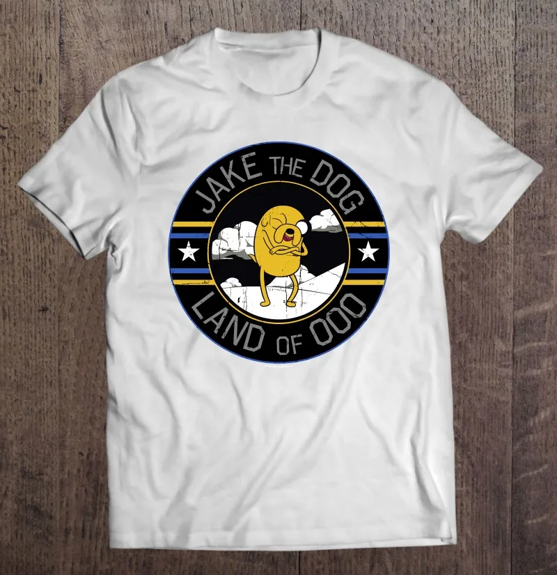 

Cn Adventure Time Jake The Dog Land Of Ooo Pullover T Shirt For Men Oversize T-Shirts Tshirt T Shirt For Men Harajuku T-Shirts