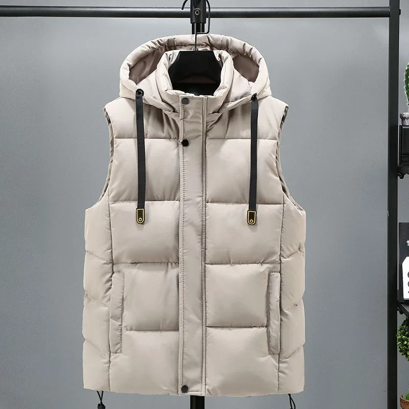 Зимняя верхняя одежда утепленный жилет мужская зимняя теплая жилетка отстойкая