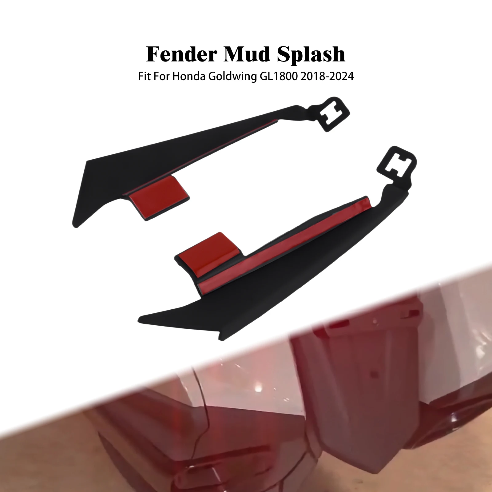 

Защитный кожух заднего крыла мотоцикла, удлиненный, черный, для Honda Goldwing GL1800 2018-2022 2023 2024