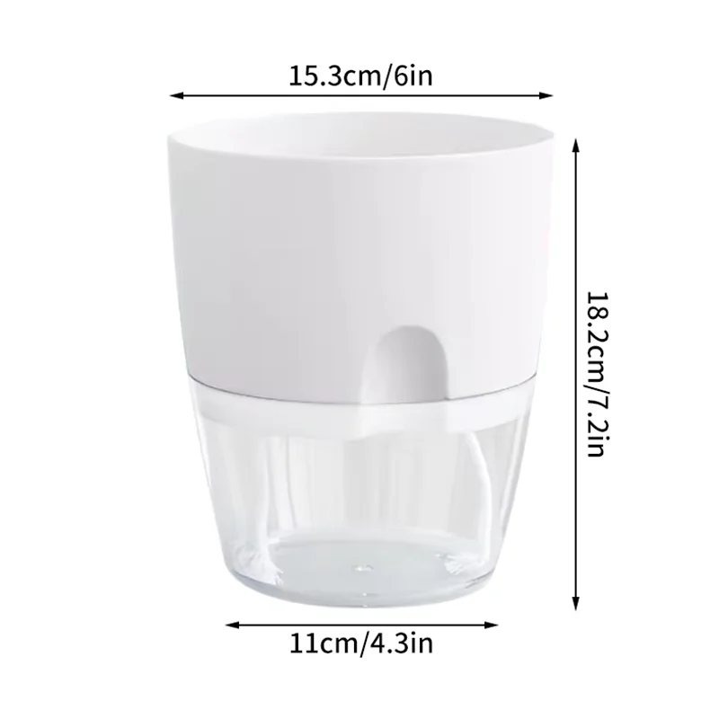 

Пластиковый самополивной горшок для суккулентов