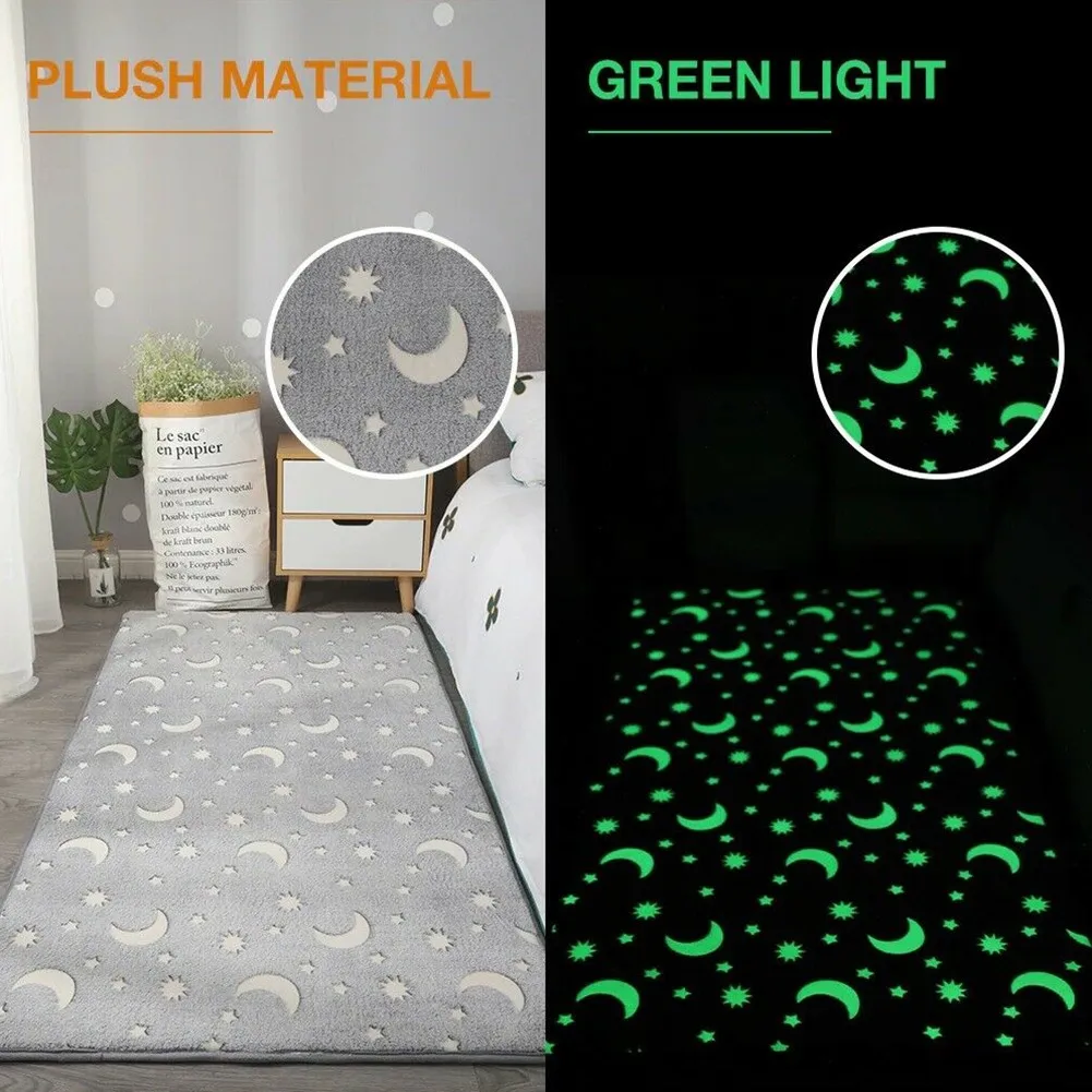 

Thick Carpet For Living Room Luminous Plush Rug Children Bed Room Fluffy Floor Carpets Bedside Home Decor Rugs Sofa Velvet Mat