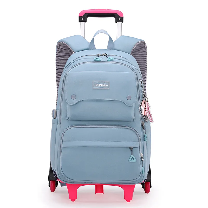 waterproof Trolley Children School Bags Wheel Kids Trolley Backpacks Luggage Boys backpack Mochila Escolar Back bags Schoolbag