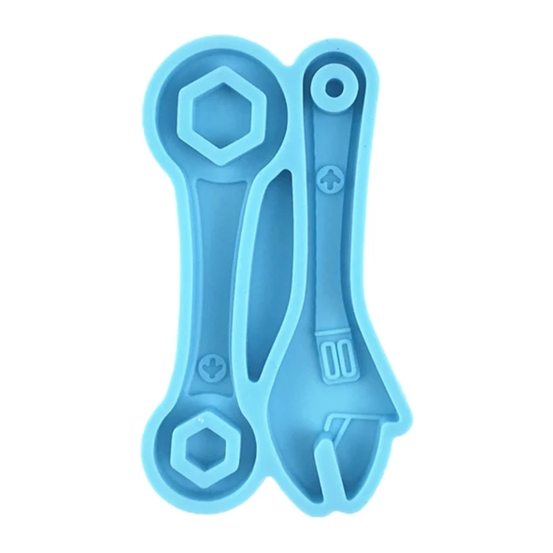 

Handmade Spanner Keychain Mould Resin Mold DIY Crafts Pendant Silicone Mould