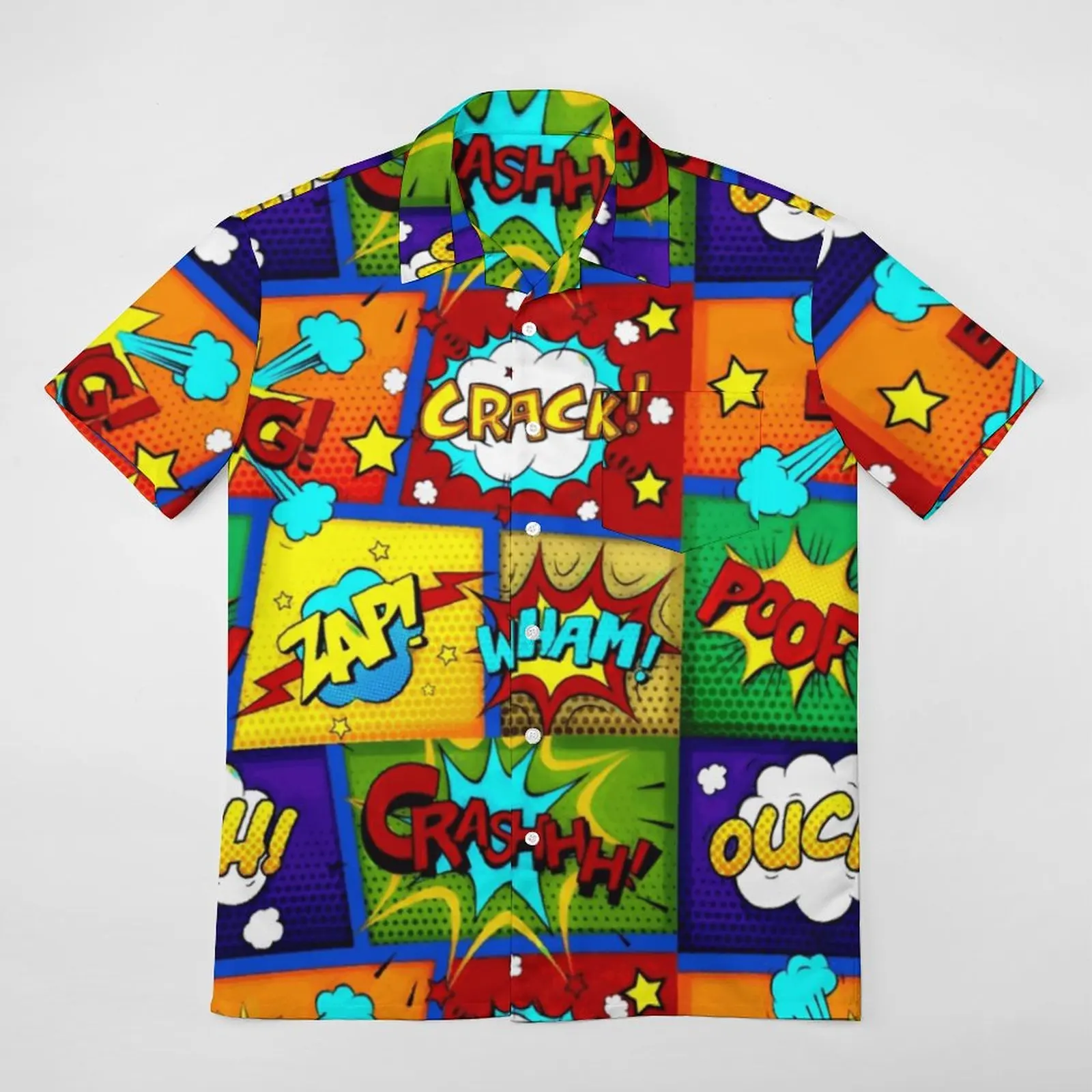 

Panels Crazy Colorful Comic Book Panels 1 Classic T-shirts Suit A Short Sleeved Shirt High Quality Leisure USA Size