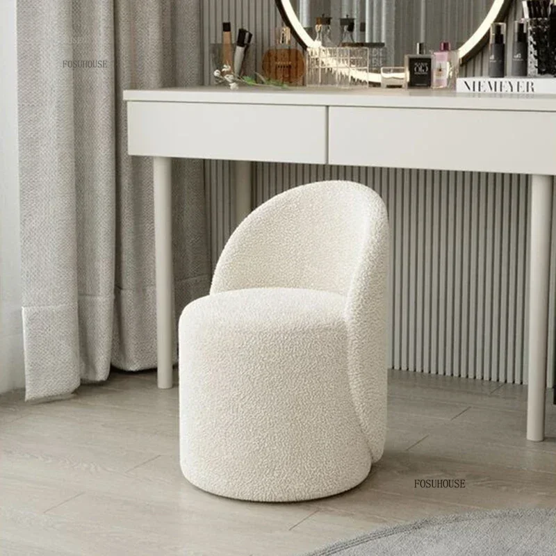 Дизайнерская спинка табуреты для макияжа легкая роскошная мебель гостиной