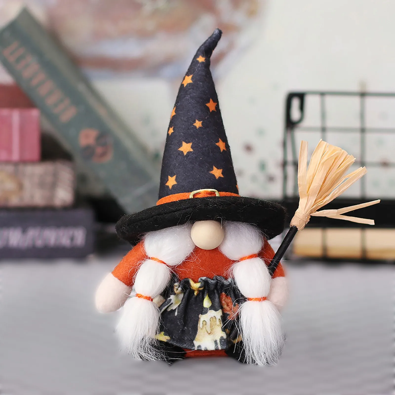 

Halloween Gnome Decorative Ornaments Faceless Doll Party Supplies Green And Pink Christmas Ornaments Modern Christmas Ornaments