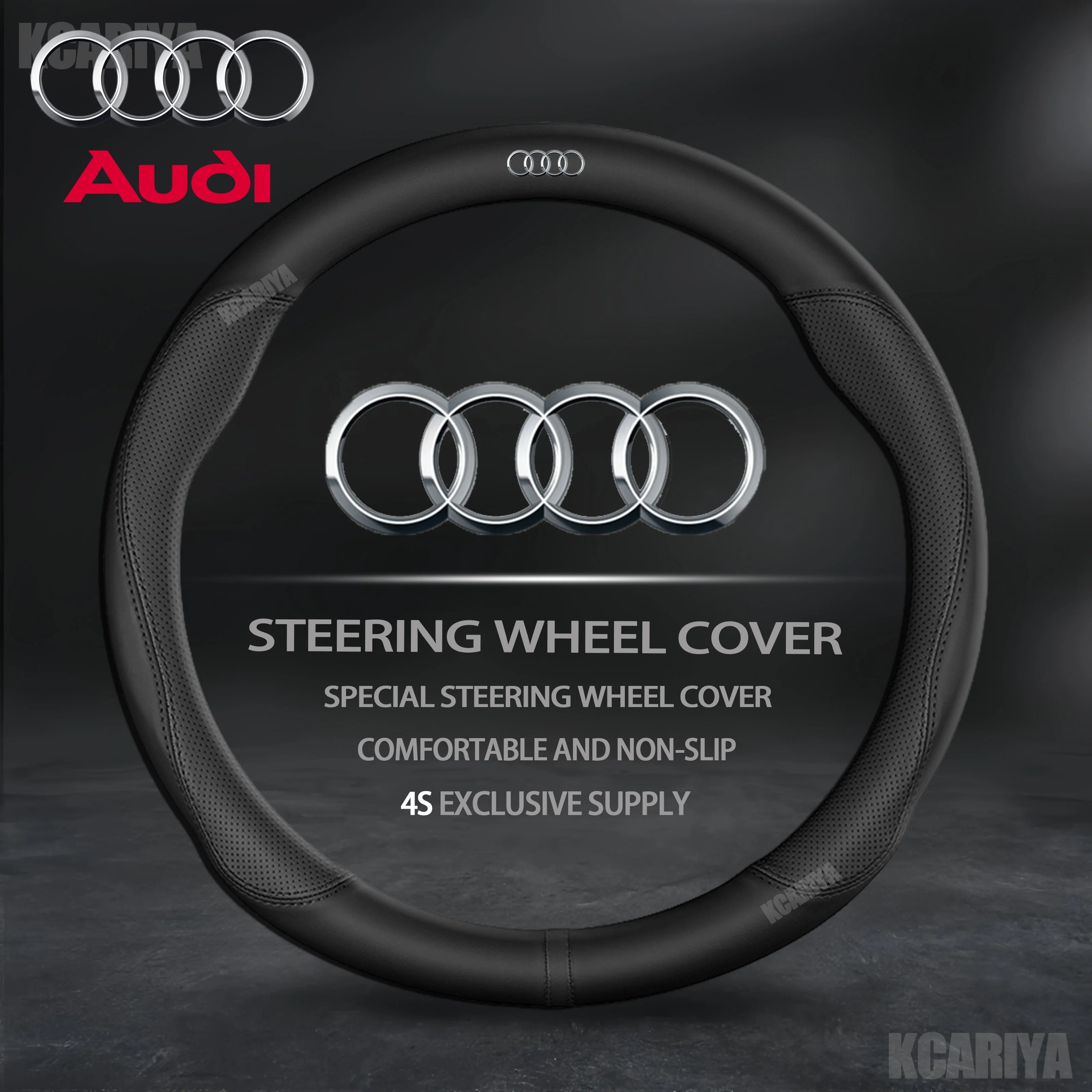 

Для Audi S Line S3 S4 S5 S6 RS3 RS4 Q3 Q5 Q7 Q8 TT A3 A4 A5 A6 A7 A8 38 см чехол на руль автомобиля из углеродного волокна