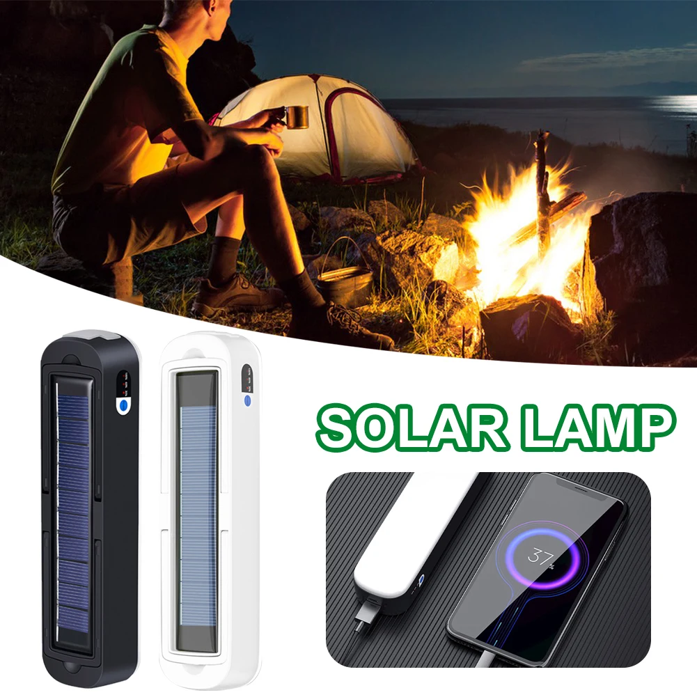

Camping Hiking Portable Solar Powered LED Camping Light Magnetic Emergency Light Work Lamp Outdoor Torch For Night Market