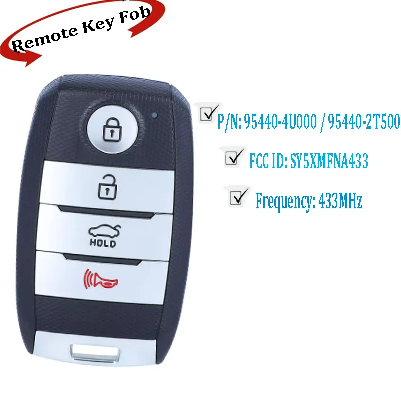 Умный дистанционный брелок KEYECU для Kia Optima Rio 2014 2015 2016 2017 18 19 20-2021 W101