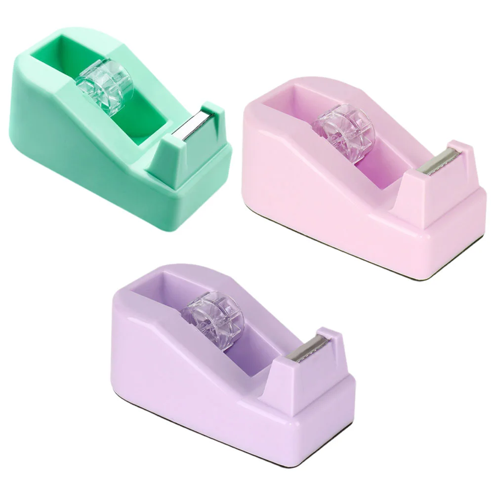 

3pcs Portable Tape Dispenser Household Sticker Dispenser Office Tape Office Supply