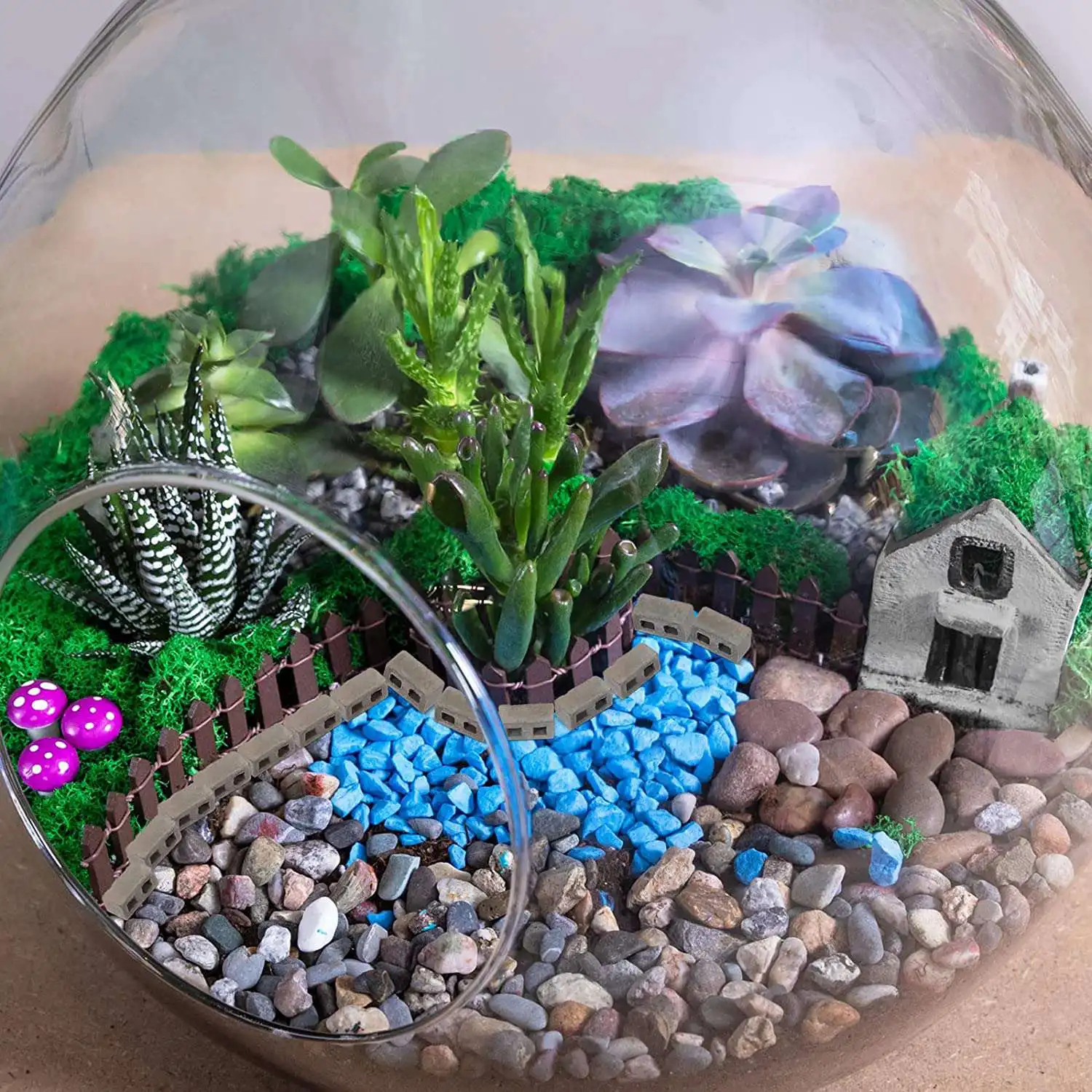 60 шт./упаковка мини-кирпичи для кукольного домика