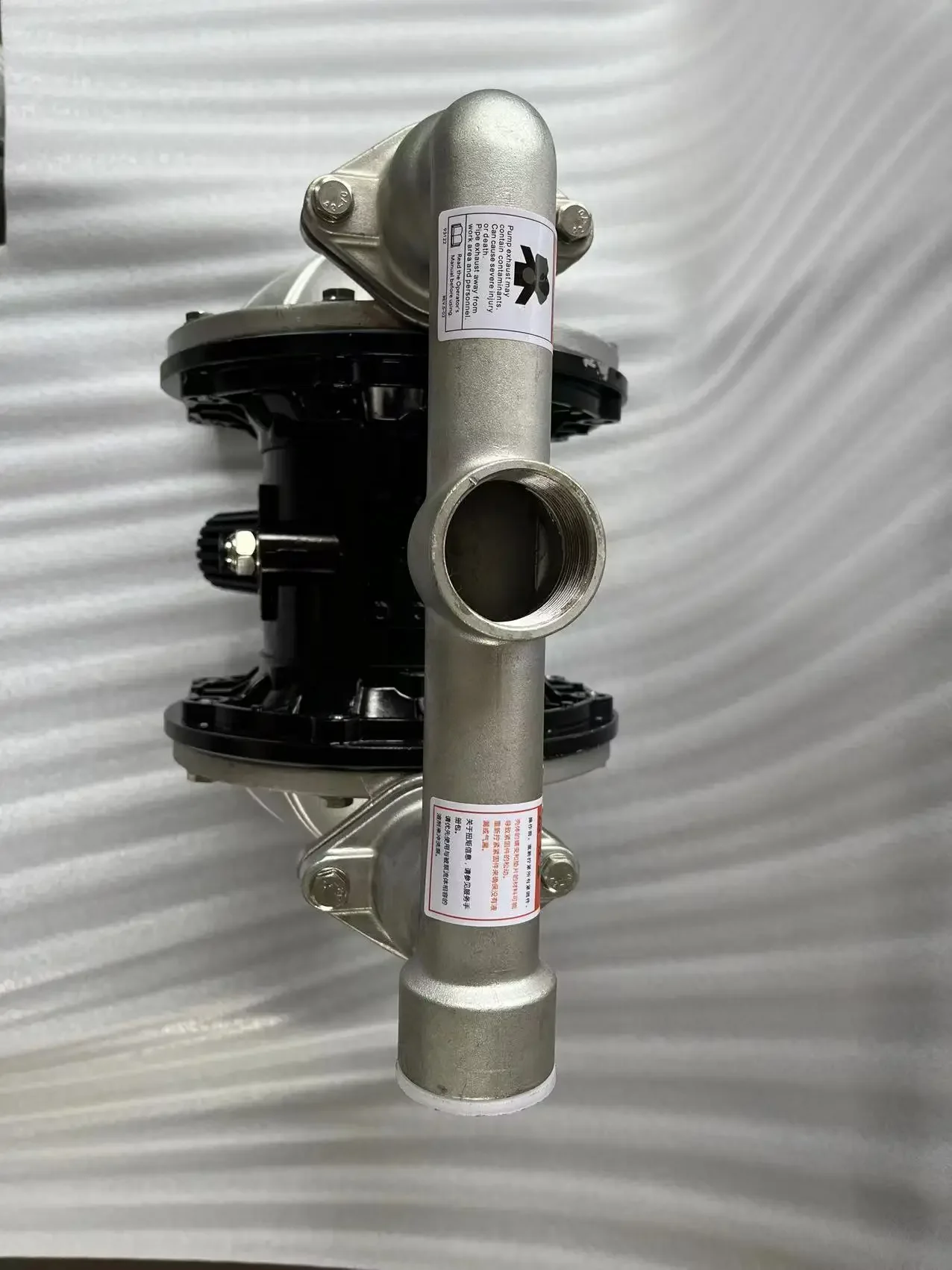 Пневматический двухдиафрагменный насос QBK40 из нержавеющей стали устойчивый к