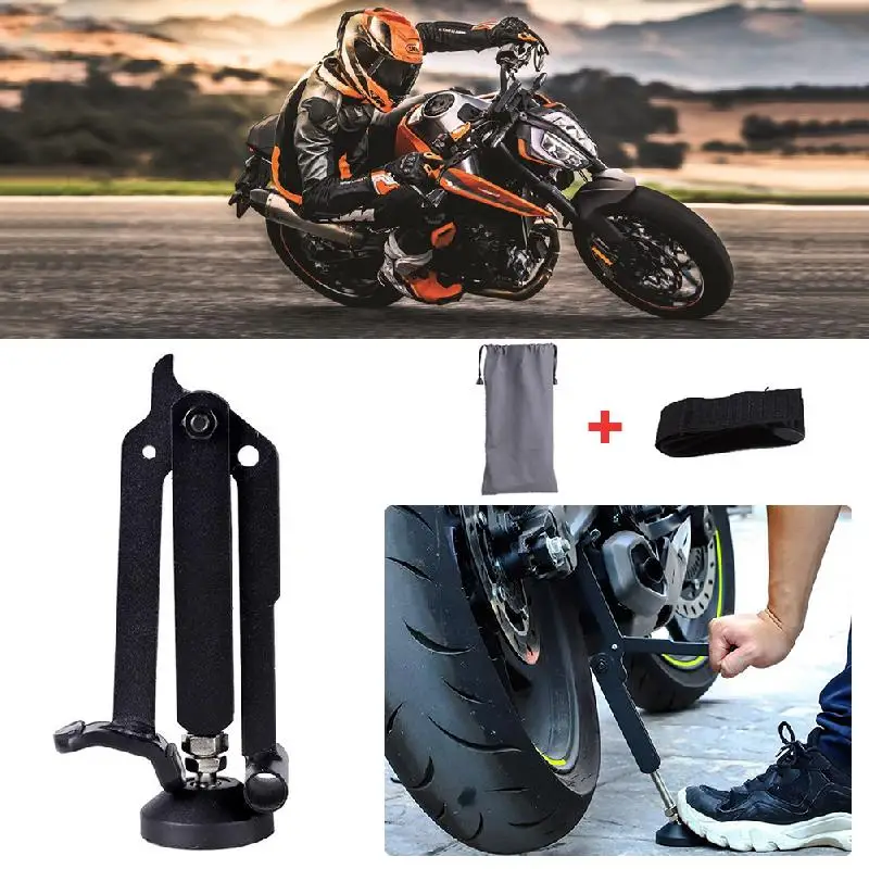 Motorcycle Folding Lifting Support Frame Foldable Heavy Lift Stand Stable Crane For With Upgraded Armrest