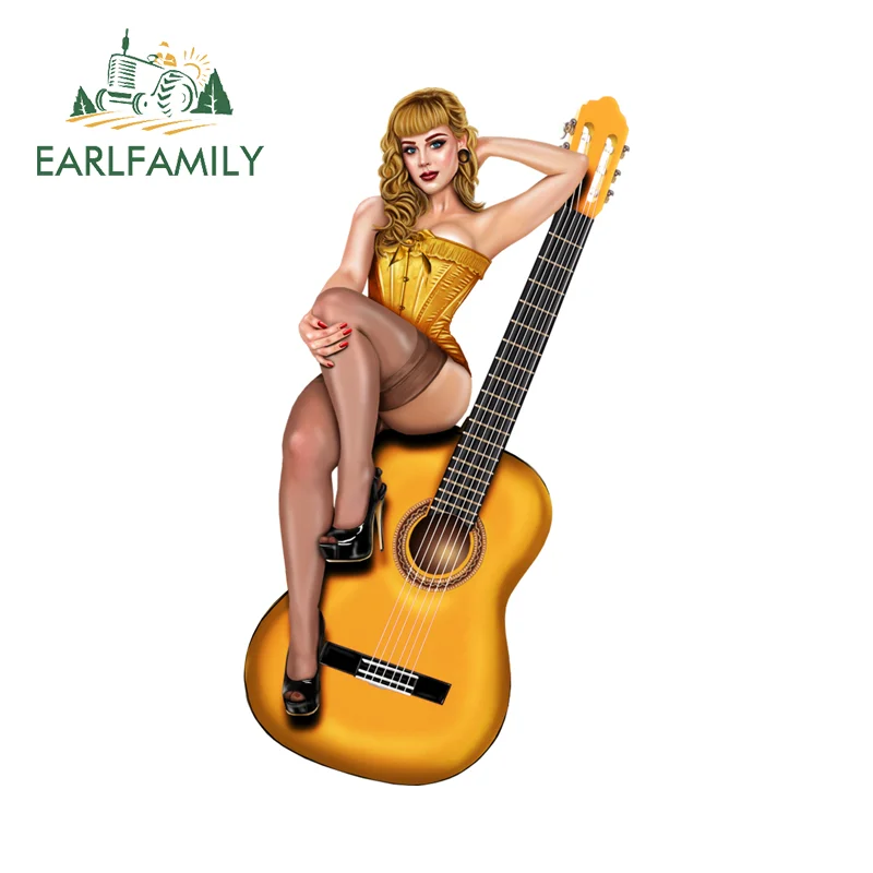 

EARLFAMILY 13 см для Rock'n'roll музыкальные автомобильные наклейки ATV индивидуальная наклейка солнцезащитный водонепроницаемый шлем на лобовое стекло автомобильные аксессуары