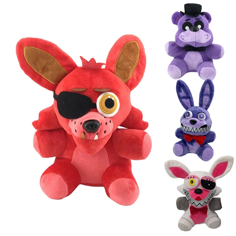 

18/25cm fnaf foxy plush toys Kawaii Freddy mangle bonnie soft Stuffed Doll Toys for children kids birthday christmas gift