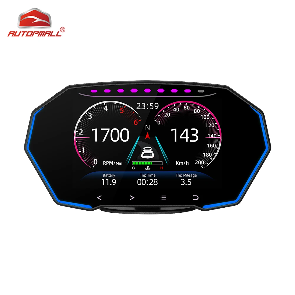 

GPS-навигатор OBD2, 4 дюйма, HD-экран, спидометр