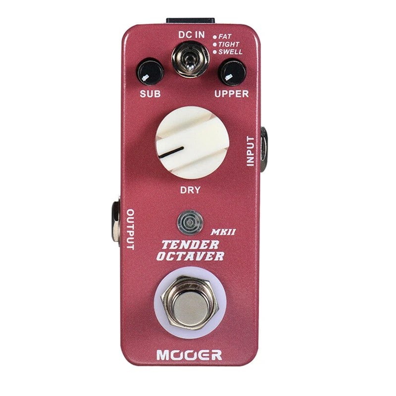 

MOOER MOC3 TENDER OCTAVE MKII Octave педаль для гитарных эффектов 3 режима True Bypass полностью металлический корпус