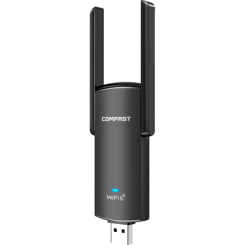 

USB-адаптер COMFAST WiFi6, 2,4/5,8 ГГц, 1800 Мбит/с, 802.ax