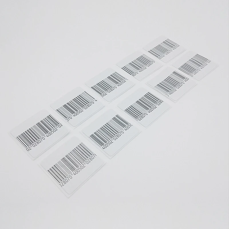 Free DHL Shipping high Sensitivity EAS rf 8.2mhz soft label barcode 3*4cm 4*4cm enlarge