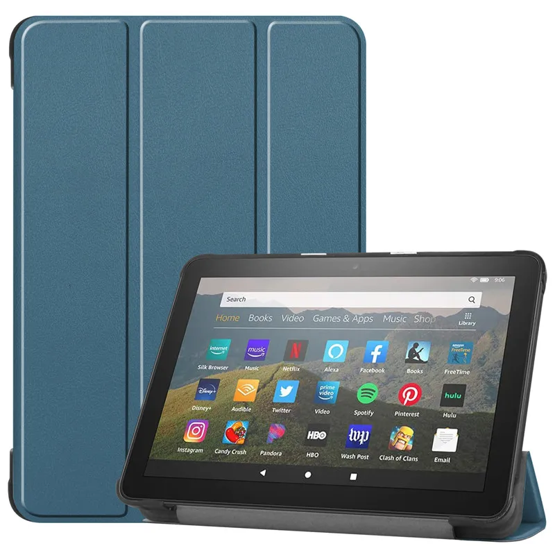 

Case for Fire HD 8 2020 / hd8 HD 8 Plus case tablet stand smart cover for kindle Fire HD8 2020 8.0 case shell+stylus+ film