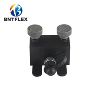 high pressure two way hydraulic oil valve including switch