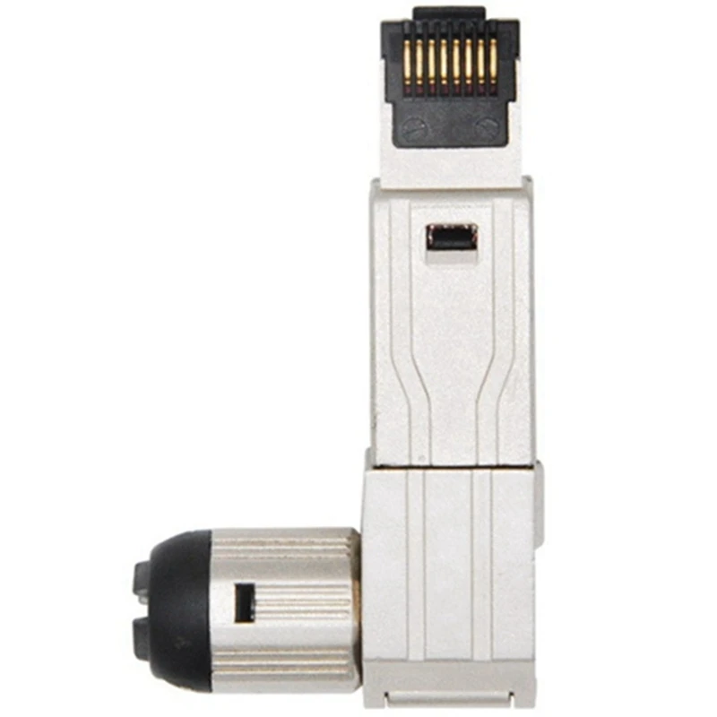 

5 шт. Cat8 Промышленный Ethernet-разъем RJ45, экранированный полевой разъем, инструмент, простой металлический литой концевой разъем