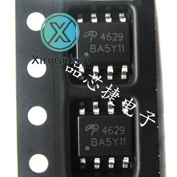 

10pcs orginal new AO4629 silk screen 4629 SOP8 30V 6A MOS tube FET chip