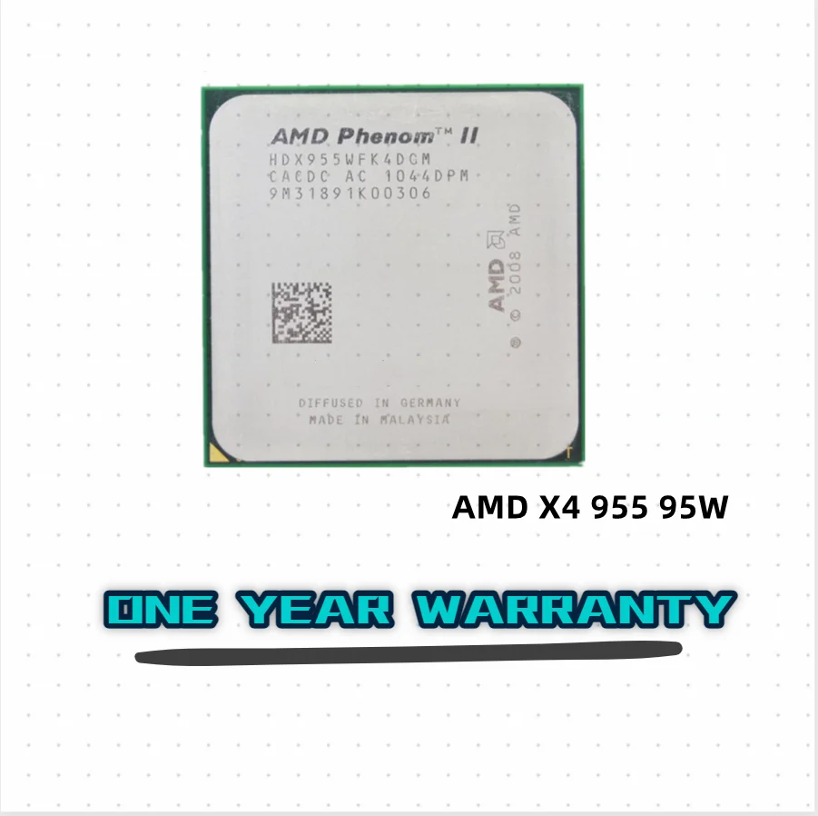 Четырехъядерный процессор AMD Phenom II X4 955 3 2 ГГц 95 Вт HDX955WFK4DGM/HDX955WFK4DGI разъем AM3 - купить