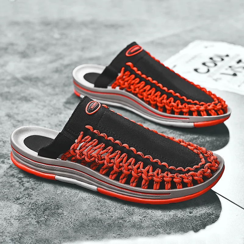 

men sandals 2020 outdoor shoes summer beach walking flat handmade roman closed toe for vietnam fisherman fashion designer mens