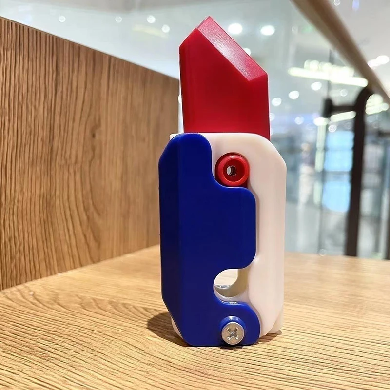 Новинка 3D редис Бабочка нож прямой прыжок ластик Гравитация мини брелок Детская