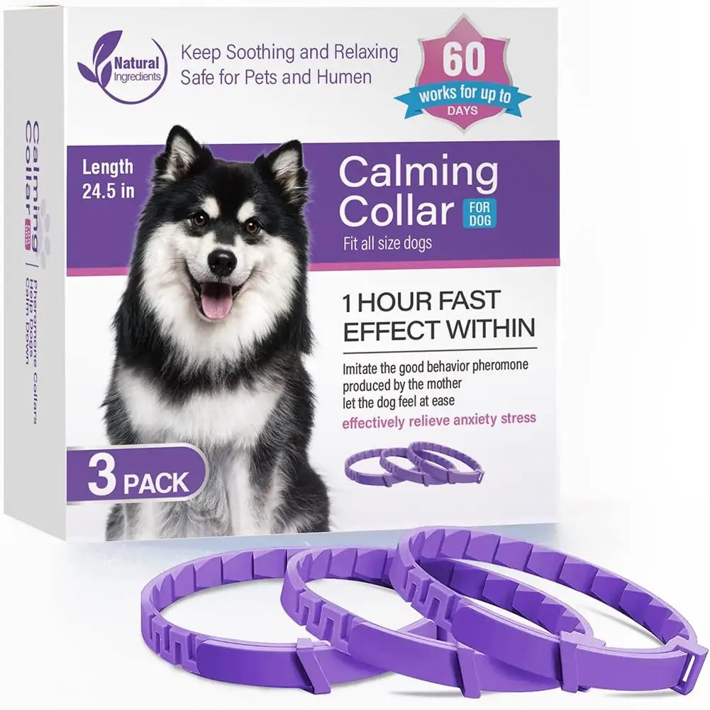 

Pet Calm Collar Neck Strap Plastics Cat Dog Soothe Collar Adjustable Relieve Anxiety Remove Restlessness Protection Pet Supplies