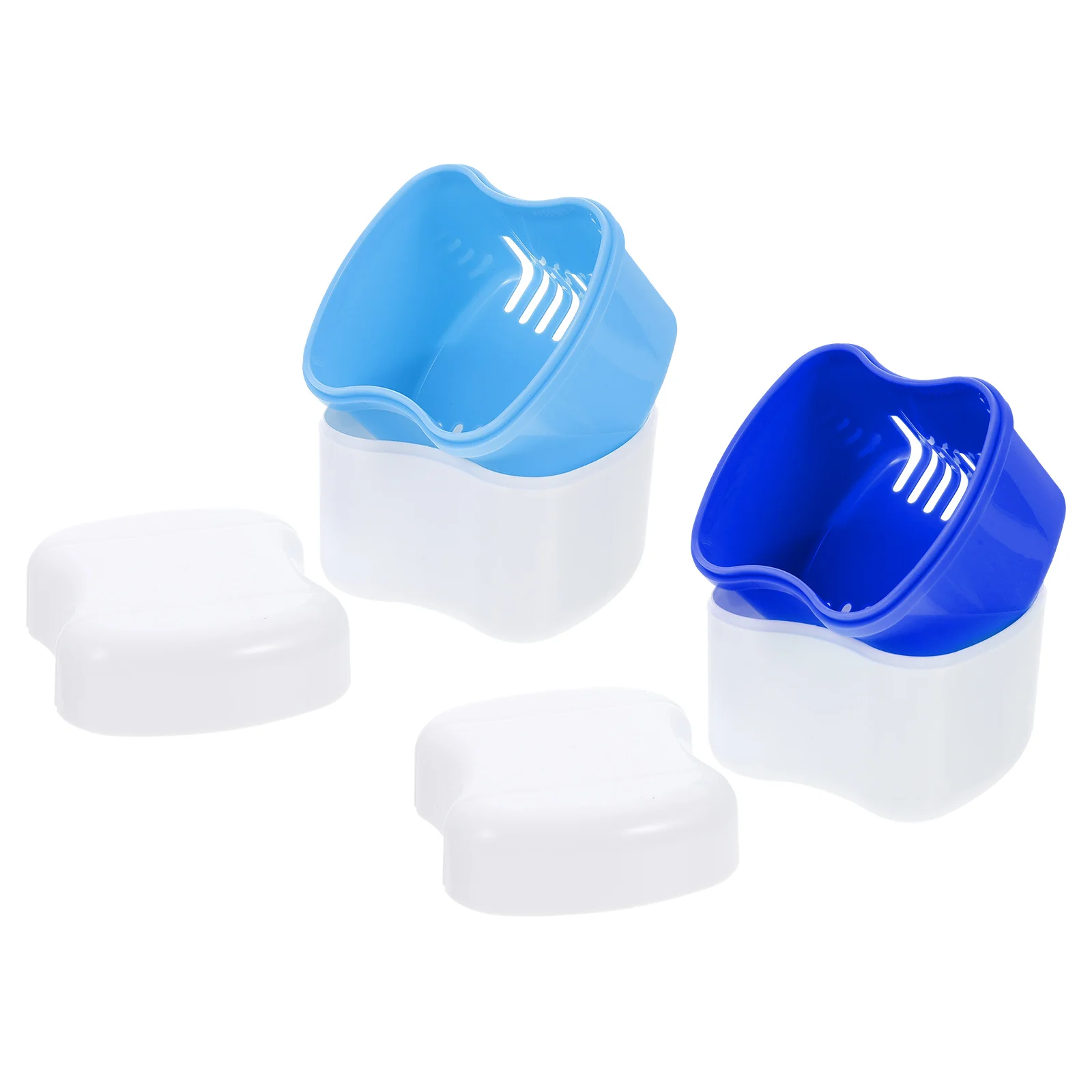 

Denture Retainer Box Case Cleaner Container Bath Cup Storage Containers Strainer Cups Mouth Teeth Fake Holder Guard Travel