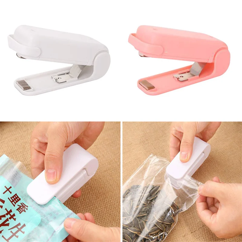 

Mini Packaging Sealer Household Practical Picnic Clips Easy to Operate Portable Gadget Fast Kitchen Accessories Office Traveling