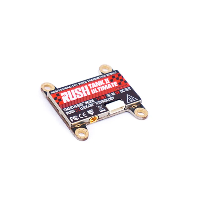 

RUSH TANK II V2 Ultimate 5,8G 48CH Raceband PIT/25/200/500/800mW переключаемый 2-8S VTX FPV передатчик FPV гоночный Фристайл Дрон
