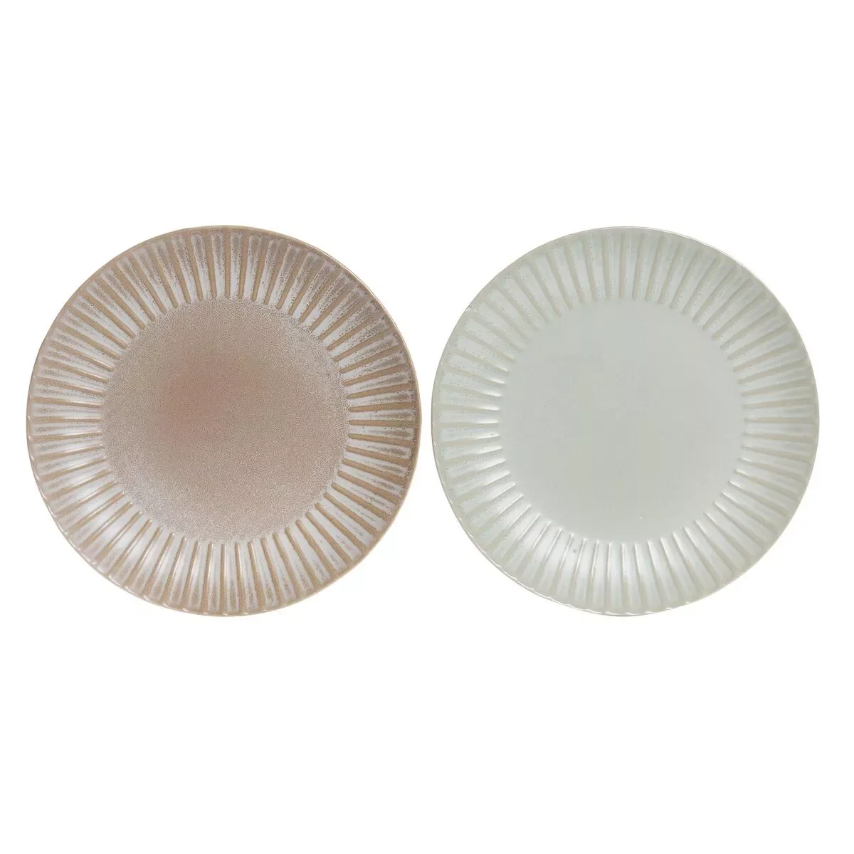 

NEW IN Flat plate Mint Light Pink Stoneware (27 x 27 x 3,5 cm) (2 Units)
