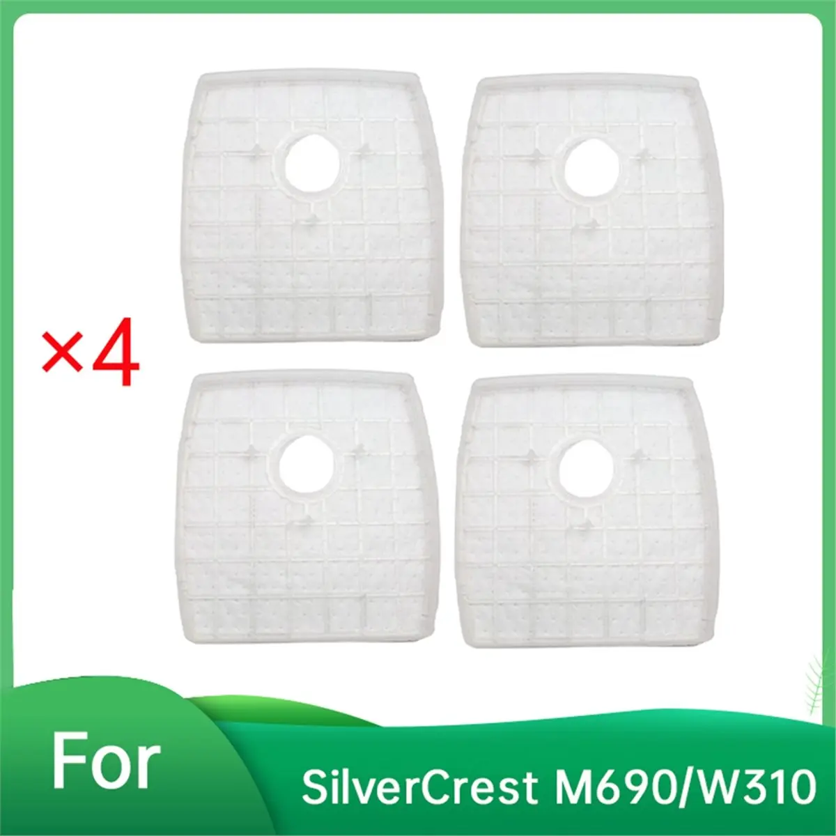 Фото 【АКСЕССУАРЫ ДЛЯ ПЫЛЕСОСОВ】 4 шт. фильтров для пылесосов SilverCrest M690/W310, запасные части для фильтров. №5