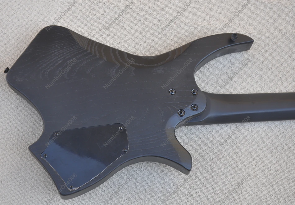 flyoung Леворукая электрогитара 7 струн черная матовая